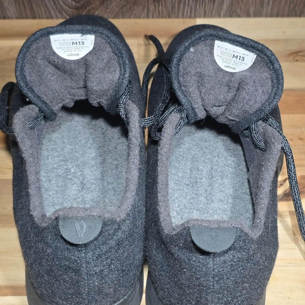 Allbirds Wool Runners‎ Mens 13 Charcoal Grey Merino Wool Walking Shoes